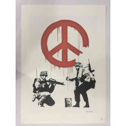 Banksy Lithograph off set 50x70 cm POW edition