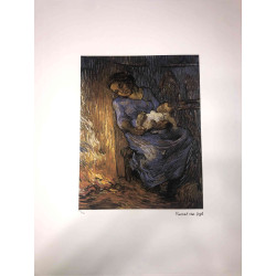 Vincent Willem van Gogh Litografía off set 50x70 cm certificada