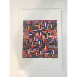 Victor Vasarely Litografia off set cm 35x50 certificata