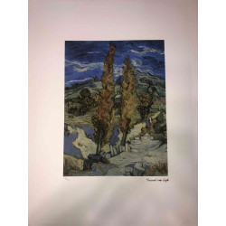 Vincent Willem van Gogh Litografía off set 50x70 cm certificada