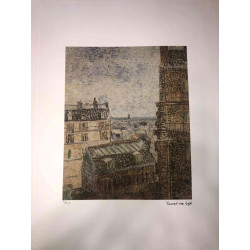 Vincent Willem van Gogh Litografía off set 50x70 cm certificada