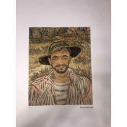 Vincent Willem van Gogh Litografia off set cm 50x70 certificata