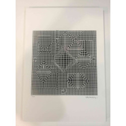 Victor Vasarely Lithographie Offset 35x50 cm zertifiziert