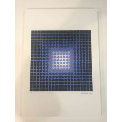 Victor Vasarely Lithografie off set 35x50 cm gecertificeerd