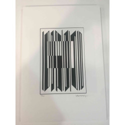 Victor Vasarely Lithographie Offset 35x50 cm zertifiziert