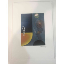 Victor Vasarely Lithografie off set 35x50 cm gecertificeerd