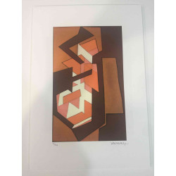 Victor Vasarely Lithographie Offset 35x50 cm zertifiziert