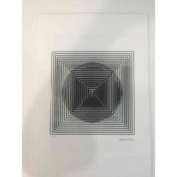 Victor Vasarely Lithographie Offset 35x50 cm zertifiziert
