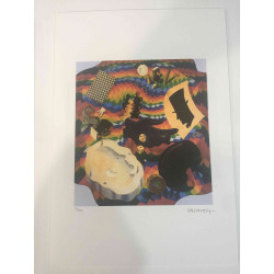 Victor Vasarely Lithographie Offset 35x50 cm zertifiziert