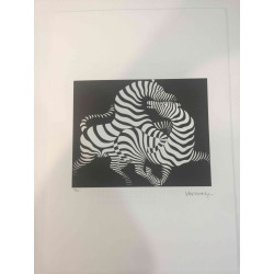 Victor Vasarely Lithographie Offset 35x50 cm zertifiziert