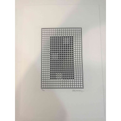 Victor Vasarely Lithographie Offset 35x50 cm zertifiziert