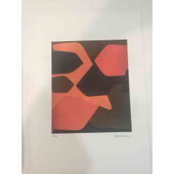 Victor Vasarely Lithographie Offset 35x50 cm zertifiziert