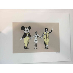 Banksy Lithograph off set 50x70 cm POW edition