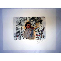 Salvador Dali Lithographie Offset 50x65 cm zertifiziert