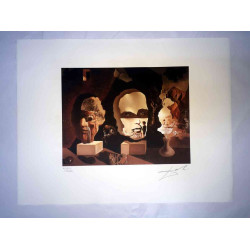 Salvador Dali Lithografie off set 50x65 cm gecertificeerd