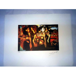 Salvador Dali Lithographie Offset 50x65 cm zertifiziert