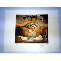 Salvador Dali Lithografie off set 50x65 cm gecertificeerd
