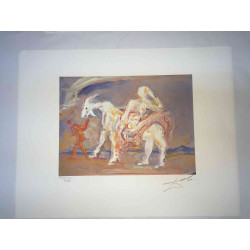 Salvador Dali Lithografie off set 50x65 cm gecertificeerd