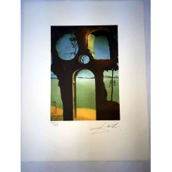 Salvador Dali Lithografie off set 50x65 cm gecertificeerd