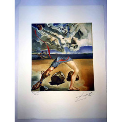 Salvador Dali Lithografie off set 50x65 cm gecertificeerd