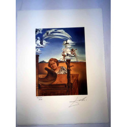 Salvador Dali Lithografie off set 50x65 cm gecertificeerd