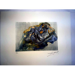 Salvador Dali Lithographie Offset 50x65 cm zertifiziert