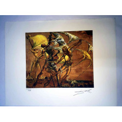 Salvador Dali Lithografie off set 50x65 cm gecertificeerd