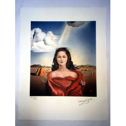 Salvador Dali Lithografie off set 50x65 cm gecertificeerd