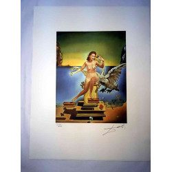Salvador Dali Lithografie off set 50x65 cm gecertificeerd