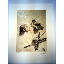 Salvador Dali Lithographie Offset 50x65 cm zertifiziert
