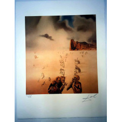 Salvador Dali Lithografie off set 50x65 cm gecertificeerd