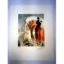 Salvador Dali Lithografie off set 50x65 cm gecertificeerd