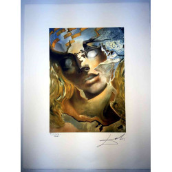 Salvador Dali Litografia off set cm 50x65   certificata