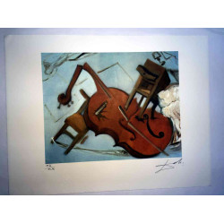 Salvador Dalí Litografía off set 50x65 cm certificado