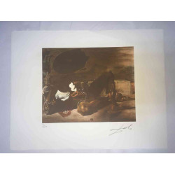 Salvador Dali 50x65 cm-ko litografia-sorta ziurtatua