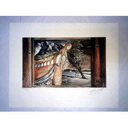 Salvador Dali Litografia off set cm 50x65   certificata