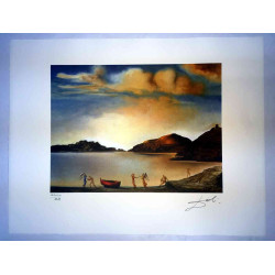 Salvador Dali Lithografie off set 50x65 cm gecertificeerd