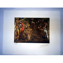 Salvador Dalí Litografía off set 50x65 cm certificado