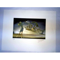 Litografía Salvador Dali off set 50x65 cm certificada
