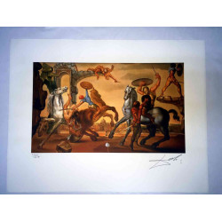 Salvador Dali Litografia off set cm 50x65   certificata