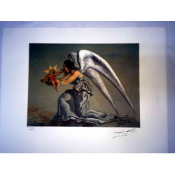 Salvador Dali Off set lithograph cm 50x65 certified