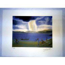 Salvador Dali Lithographie hors set 50x65 cm certifiée