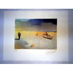 Salvador Dali Lithographie hors set 50x65 cm certifiée