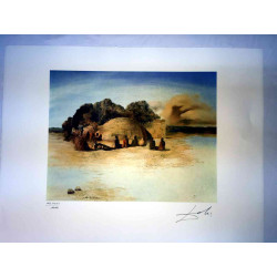 Offset litograficzny Salvadora Dali z certyfikatem 50x65 cm