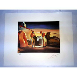 Salvador Dali Lithografie off set 50x65 cm gecertificeerd