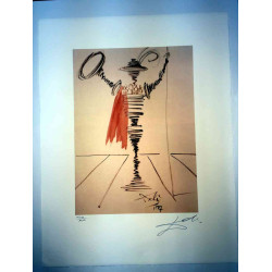 Salvador Dali Off set lithograph cm 50x65 certified