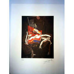 Salvador Dali 50x65 cm-ko litografia-sorta ziurtatua