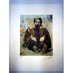 Salvador Dali Litografia off set cm 50x65   certificata