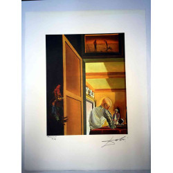 Salvador Dali Off set lithograph cm 50x65 certified