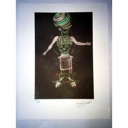 Offset litograficzny Salvadora Dali z certyfikatem 50x65 cm